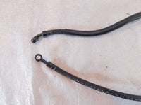 1991-1998 Honda Nighthawk CB750 Black Front Brake Caliper Rubber Hose Line Pipe - C3 Cycle