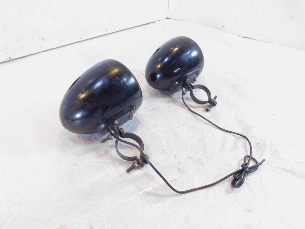 Honda Shadow Aero 750 VT750C Dual Front Handlebar Radio Audio Speakers & Clamps - C3 Cycle