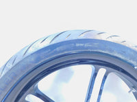2001 Titan Phoenix ZRM ZSX Softail EVO Black Cast Front Wheel Rim & Tire Damaged - C3 Cycle