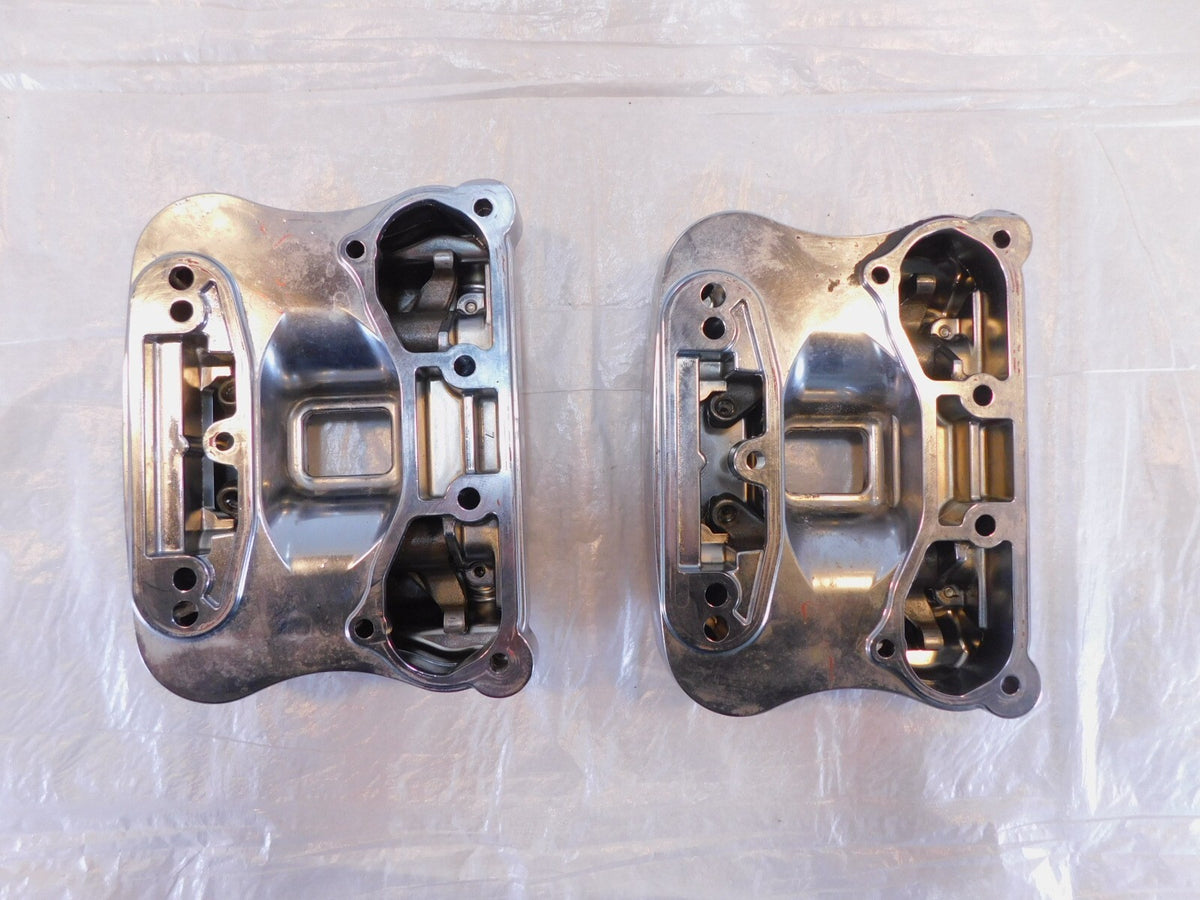 Harley Davidson Sportster 883 & 1200 Chrome Cylinder Head Cover Rocker Boxes - C3 Cycle
