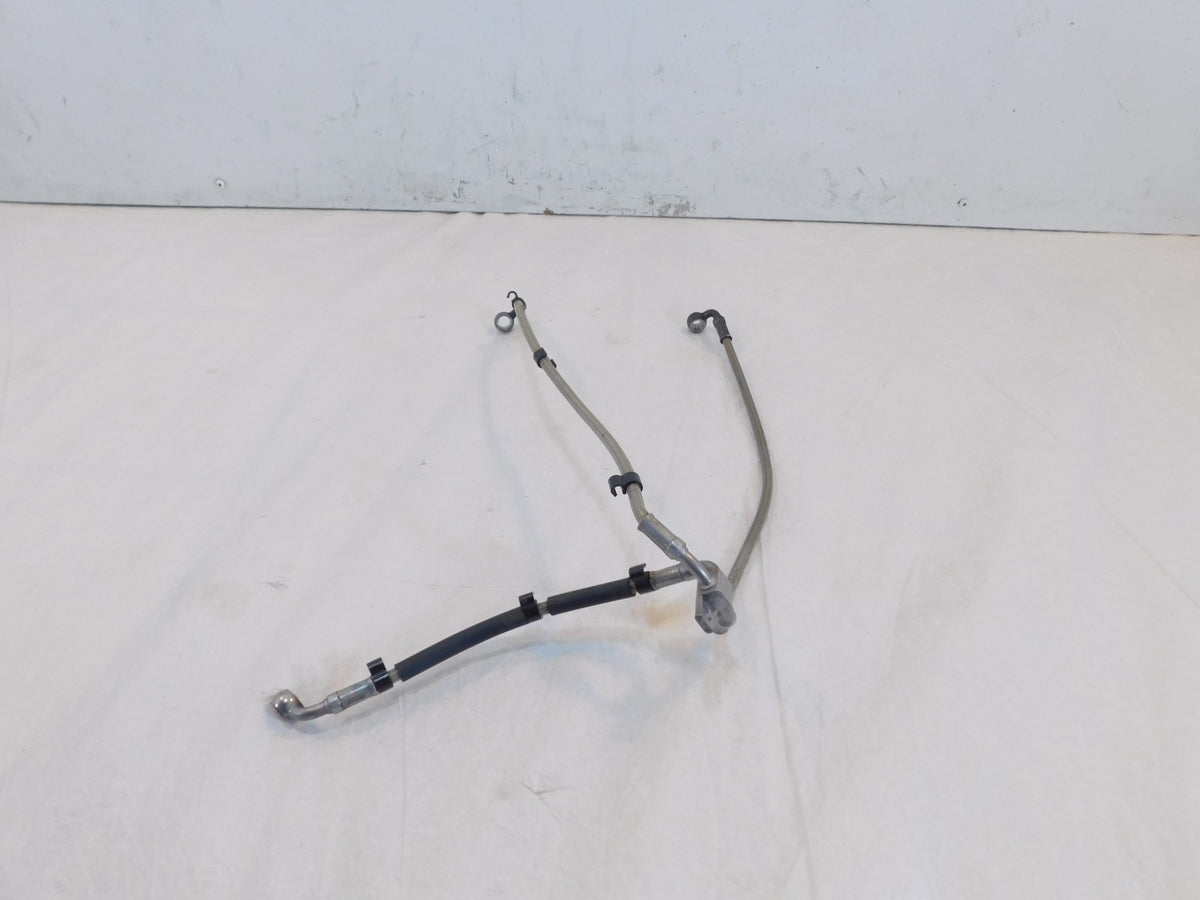 2012-2018 BMW F800 F800GT Front Left & Right Brake Disc Calipers Hose Line Pipes - C3 Cycle