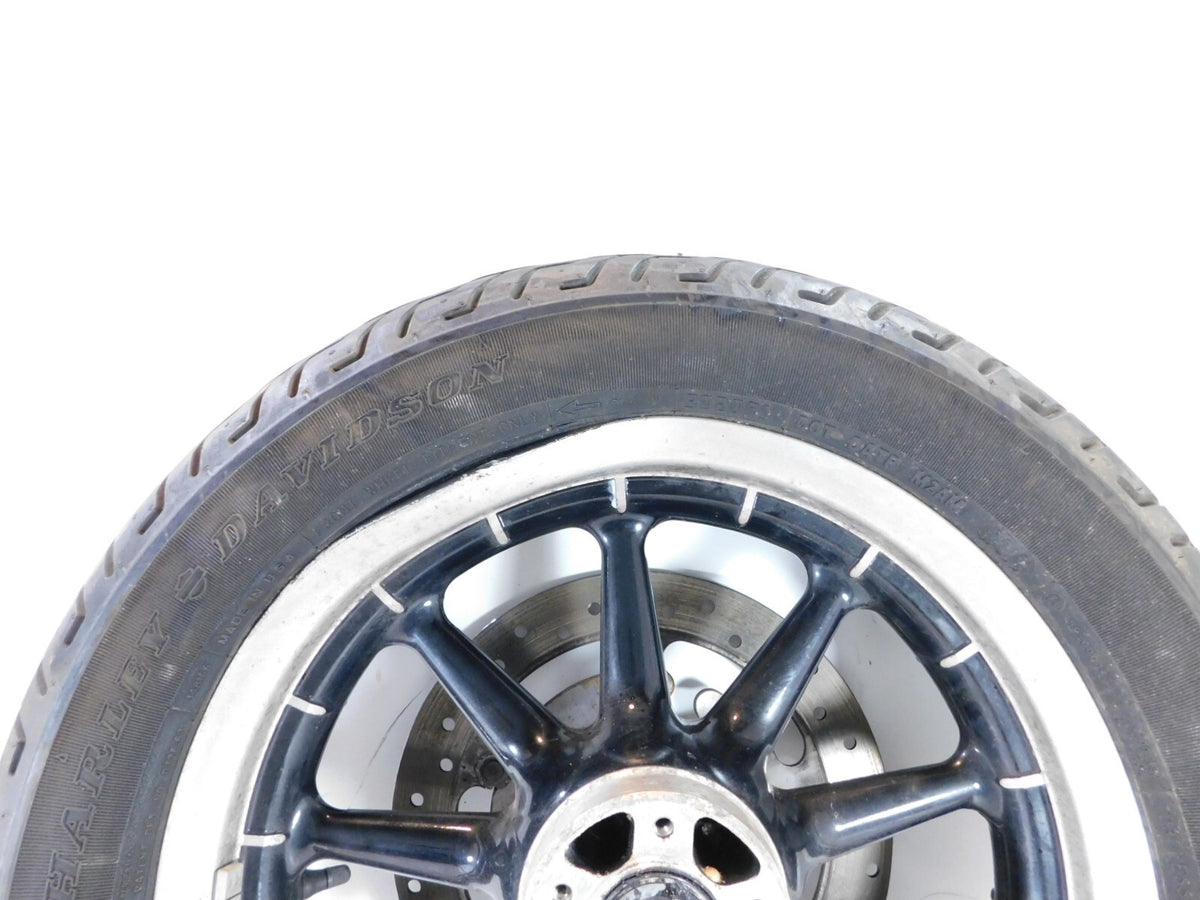Harley Touring Road King & Electra Glide Cast Front Wheel Rim w/ Tire -Bent - C3 Cycle