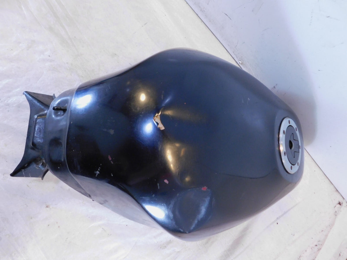 91-92 Kawasaki Ninja ZX6 ZX600D Black Gas Petrol Fuel Tank Cell Reservoir-No Key - C3 Cycle