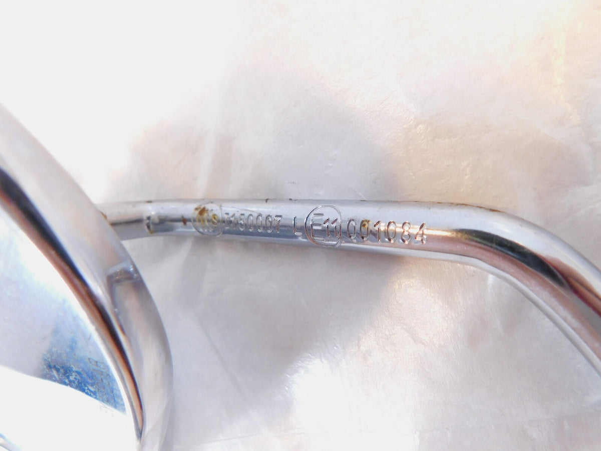 Harley Electra Glide & Softail & Dyna & Sportster Left Chrome Rear View Mirror - C3 Cycle