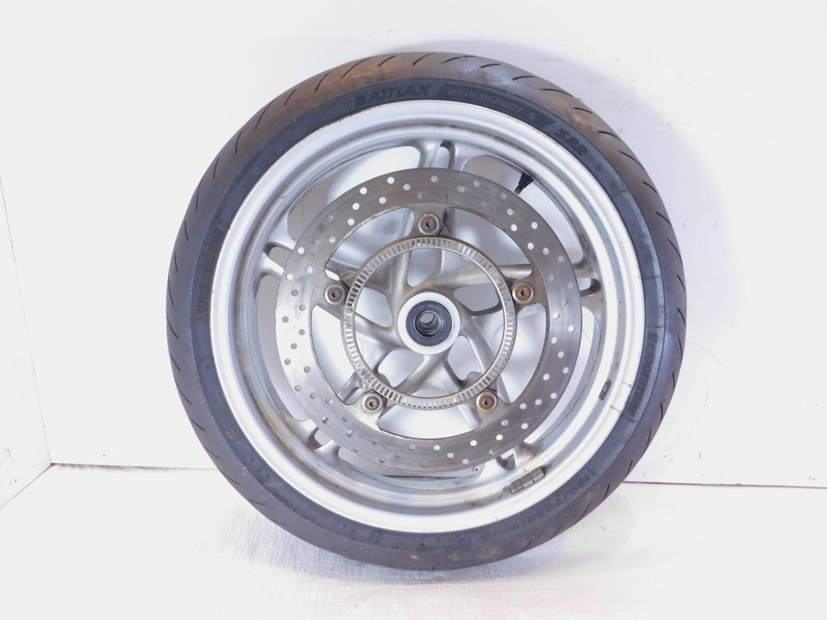 BMW K1200GT K1200RS R1100S R1150R Cast Silver Front Wheel Rim Tire & Brake Rotor - C3 Cycle