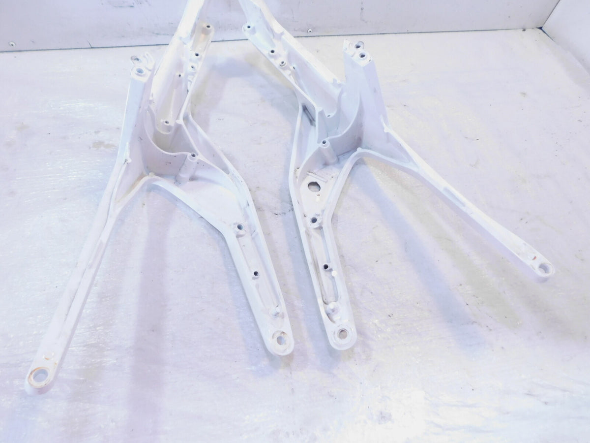 2015-2018 KTM 690 Duke White Left/Right Rear Seat Tail Section Subframe Brackets - C3 Cycle