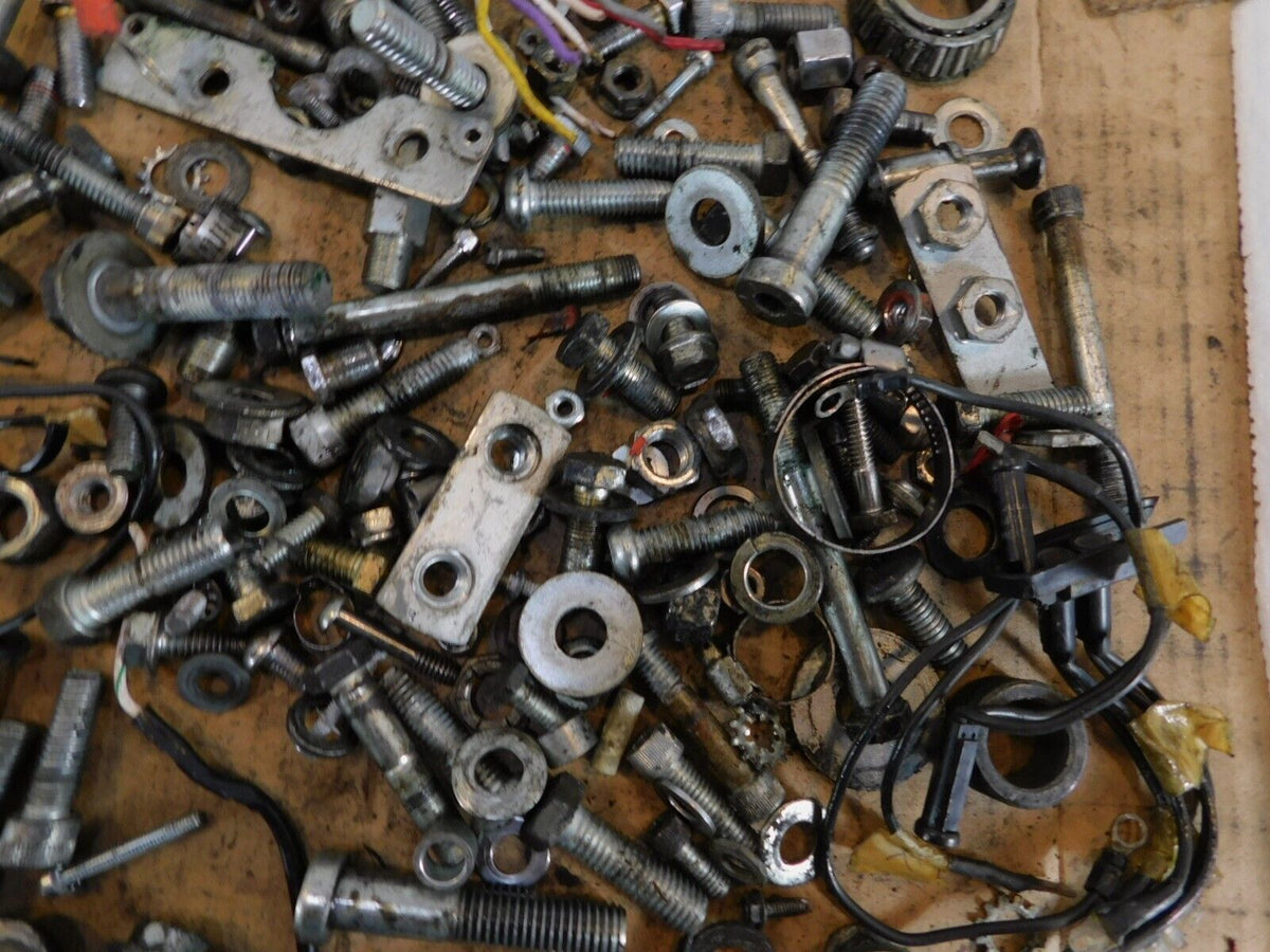 1992 Harley Davidson Sportster XL883 Hugger Nuts Bolts & Brackets Parts Box Lot - C3 Cycle