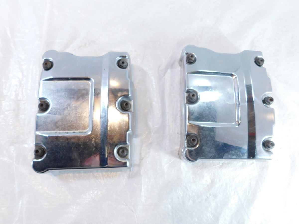 Harley Davidson Touring Dyna & Softail Chrome Cylinder Head Rocker Boxes