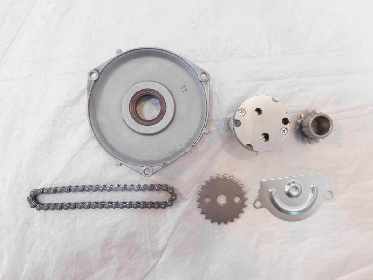 Vespa Primavera & Sprint 50 S LX Engine Motor Oil Pump w/ Chain & Timing Cover - C3 Cycle