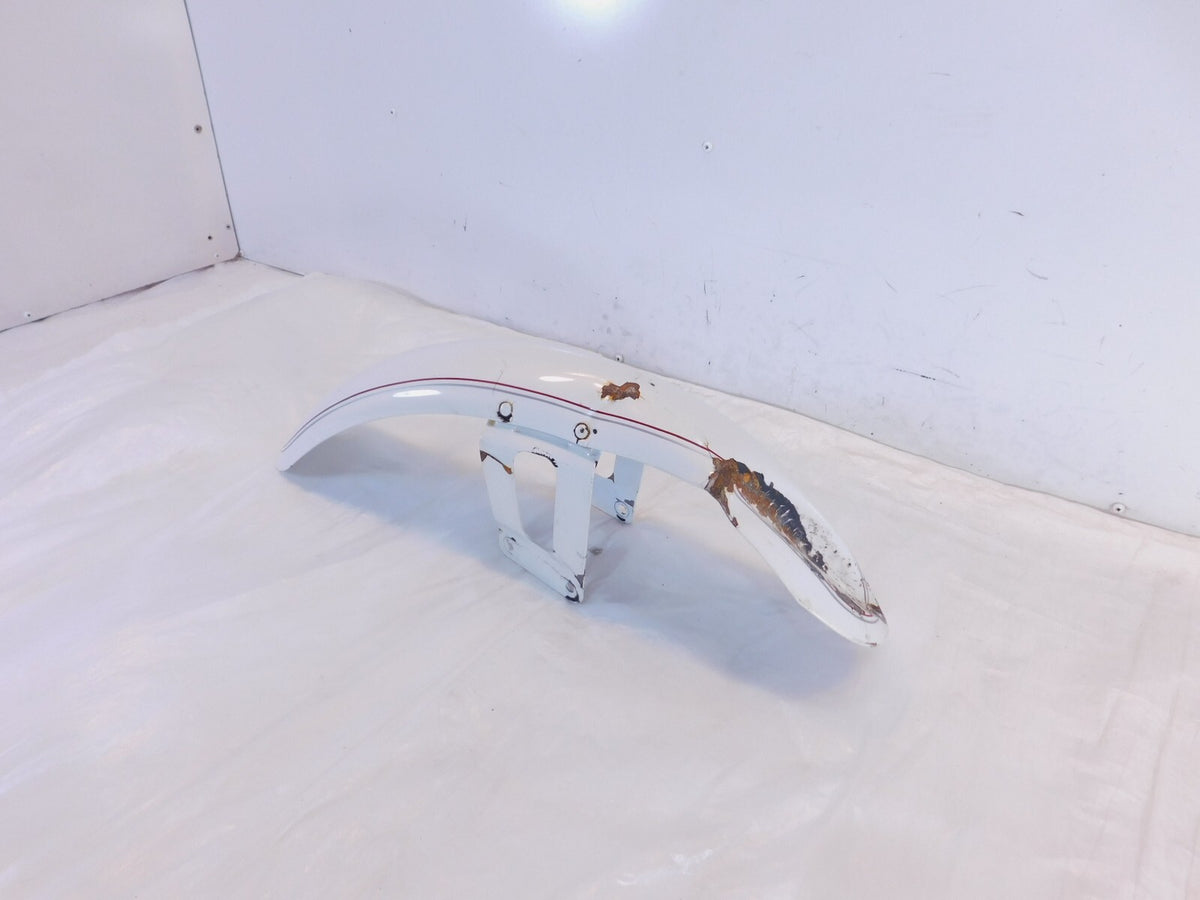 Harley Davidson Sportster 883 & 1200 White Front Wheel Cover Fender - Dented