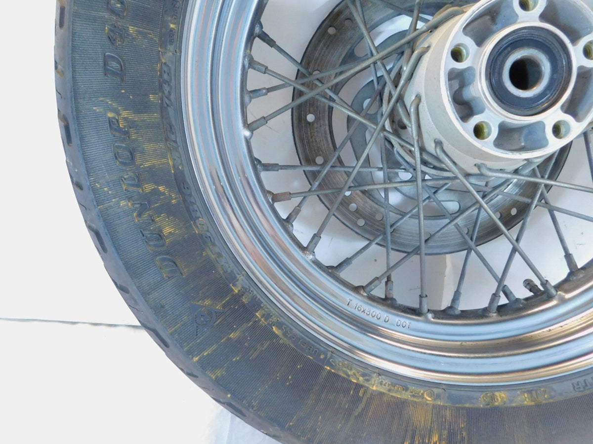 Harley Davidson Dyna Sportster & Softail Laced 16" Rear Wheel Rim & Tire Chrome - C3 Cycle
