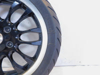 Piaggio Vespa Sprint 50 125 150 Black Spoked Front Wheel Rim w/ Tire 12x3 - C3 Cycle