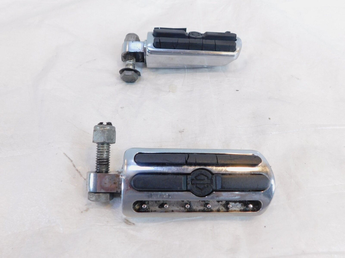 Harley Touring FXR Dyna Sportster & Softail Chrome & Rubber Footpegs Footrests
