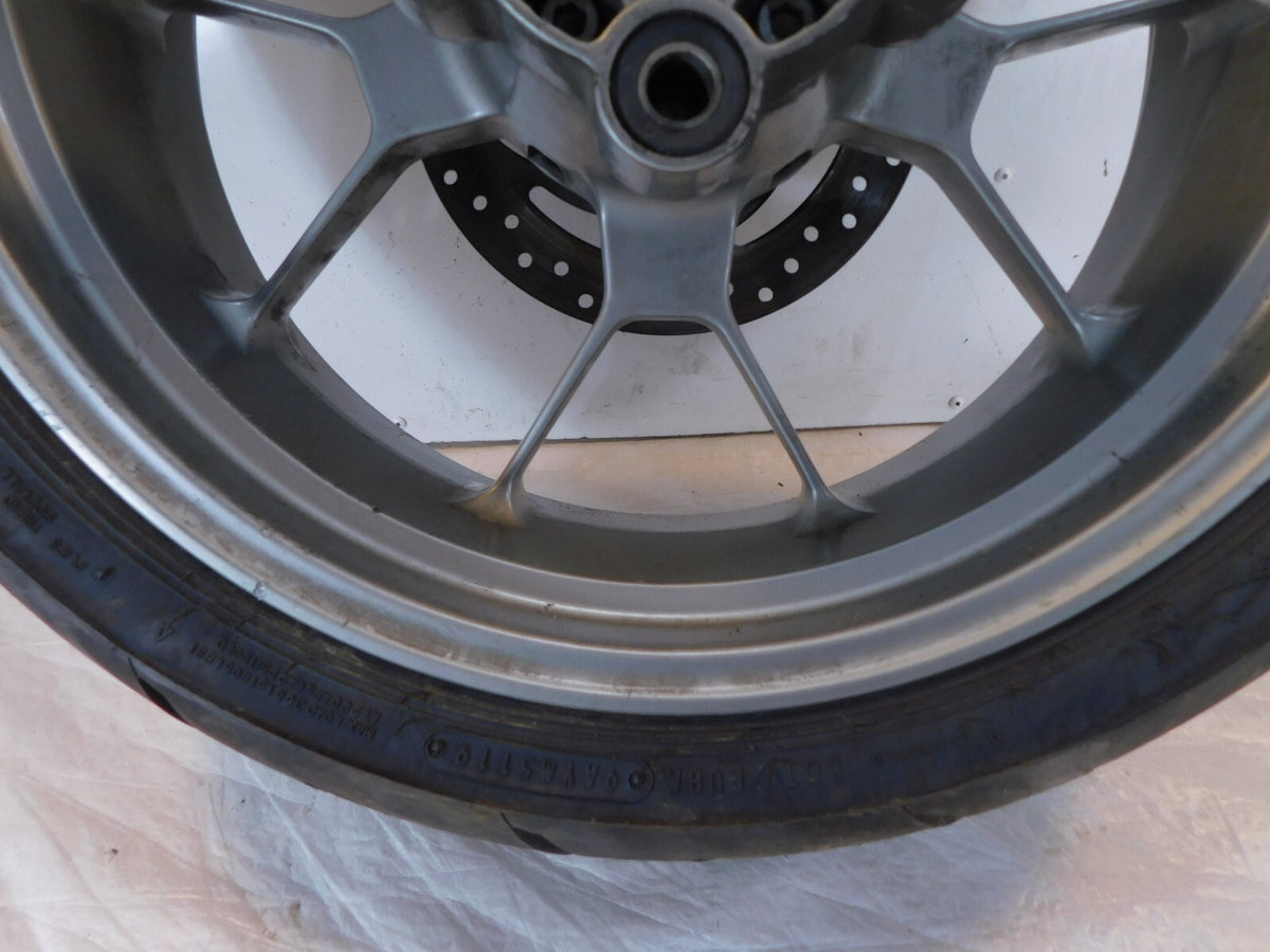 2007 2008 2009 Aprilia Shiver 750 SL750 Gray Rear Wheel Rim & Brake Rotor - C3 Cycle