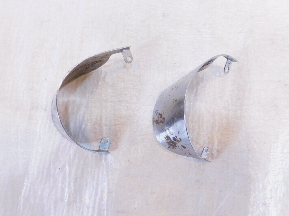 Harley Softail & Touring Front or Rear Chrome Turn Signal Indicator Cover Visors