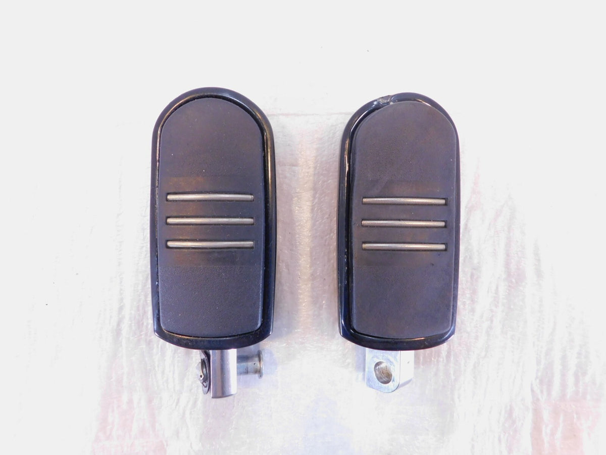 Harley Touring FXR Dyna Sportster & Softail Metal & Rubber Footpegs Footrests - C3 Cycle