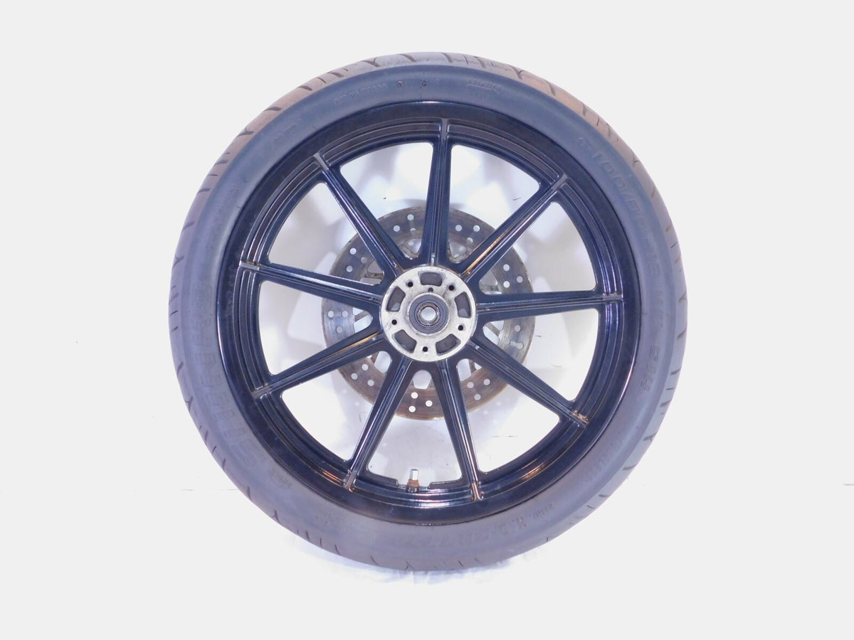 1996-1999 Harley Sportster 883 & 1200 Silver Dual Disc Front Wheel Rim & Rotors - C3 Cycle