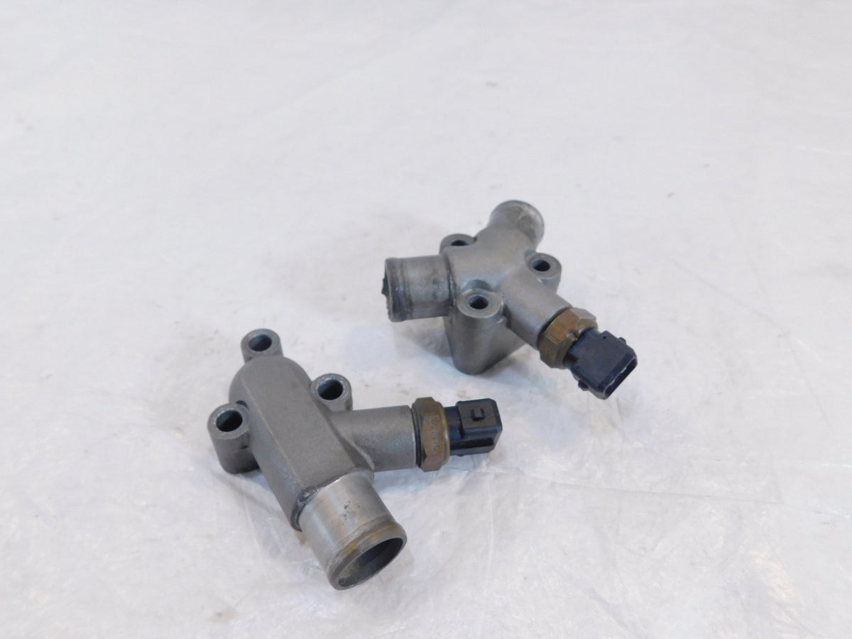 Ducati Sport Touring ST4 Cylinder Head Water Output Connectors w/ Temp Switches - C3 Cycle