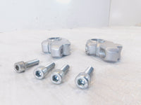 2006-2013 BMW F800ST Silver Bar Back Handlebar Riser Mount Bracket Clamps - C3 Cycle