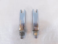 Harley EVO FXR EVO Dyna Chrome Front Highway Footpeg Peg Mount Clevis Brackets - C3 Cycle
