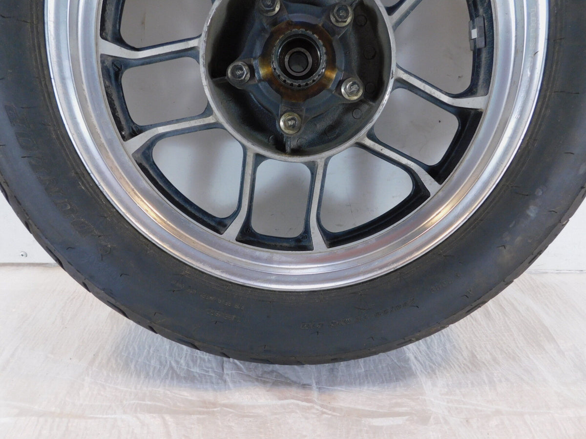1983-1986 Honda VT500 VT500C Shadow 500 Silver Rear Wheel Rim & Tire 16" x 3" - C3 Cycle
