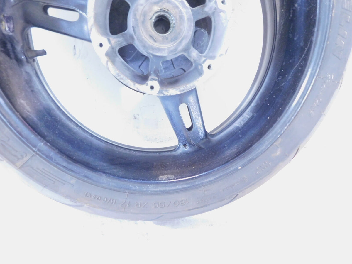 2003 2004 2005 Yamaha FJR1300 Non-ABS Black Rear Back Wheel Rim & Drive Hub - C3 Cycle