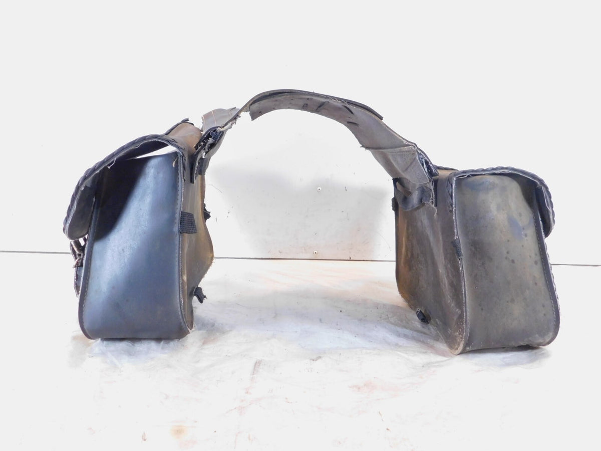 Kawasaki VN800 Vulcan 800 Classic Black Left/Right Rear Luggage Saddlebag Bags - C3 Cycle