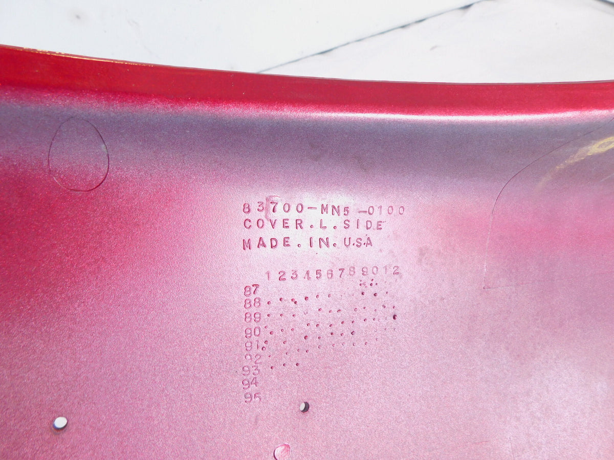 1988-1994 Honda GL1500 Goldwing 1500 Candy Red Left Side Cover Fairing Cowling - C3 Cycle