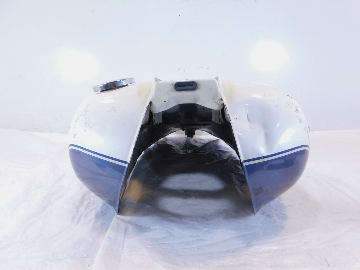 97-03 Kawasaki Vulcan 1500 Classic White & Blue Gas Fuel Petrol Tank Reservoir - C3 Cycle