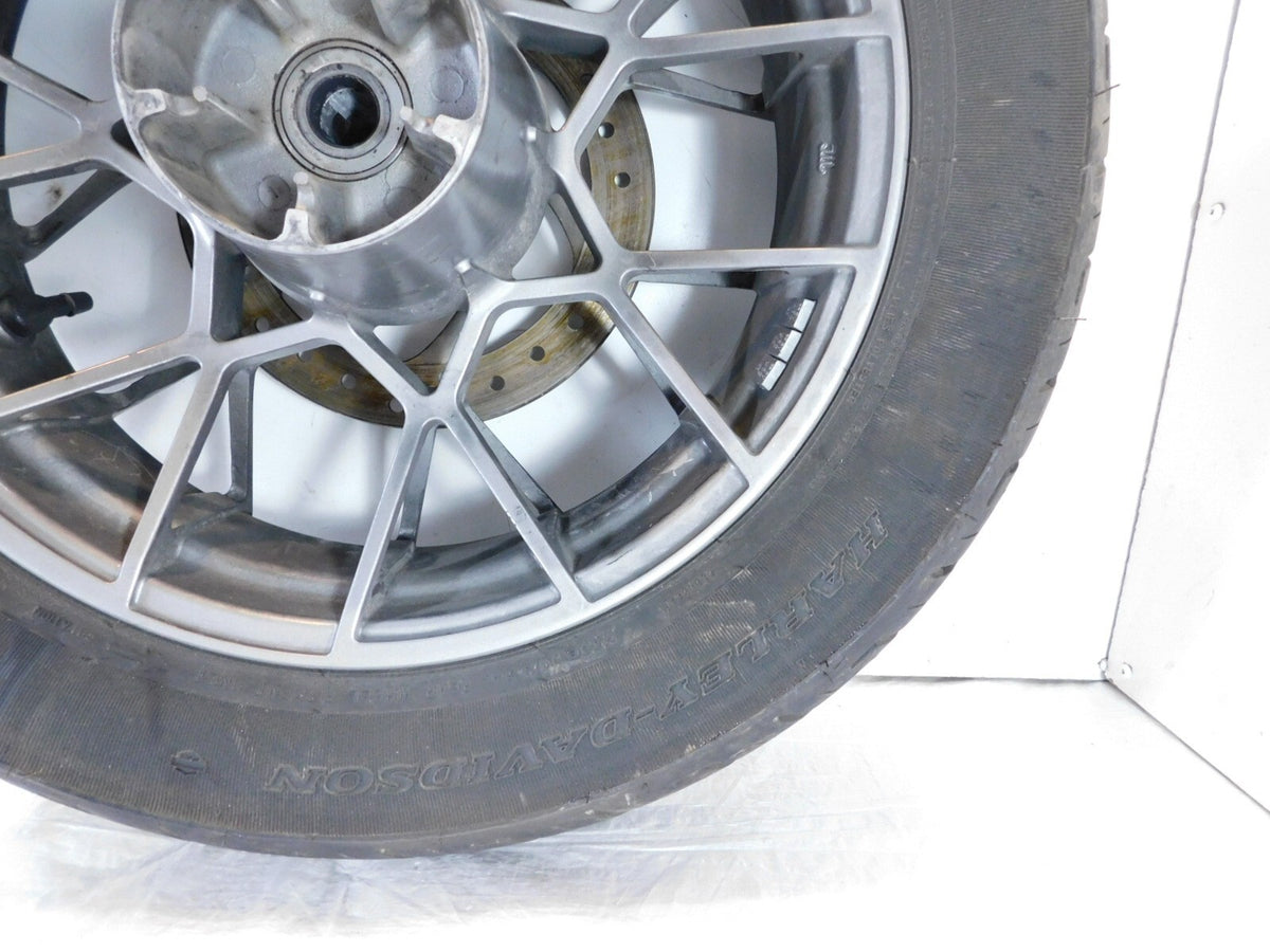 Harley Davidson Sportster Nightster RH975 Spoked Rear Wheel Rim & Tire - Bent - C3 Cycle