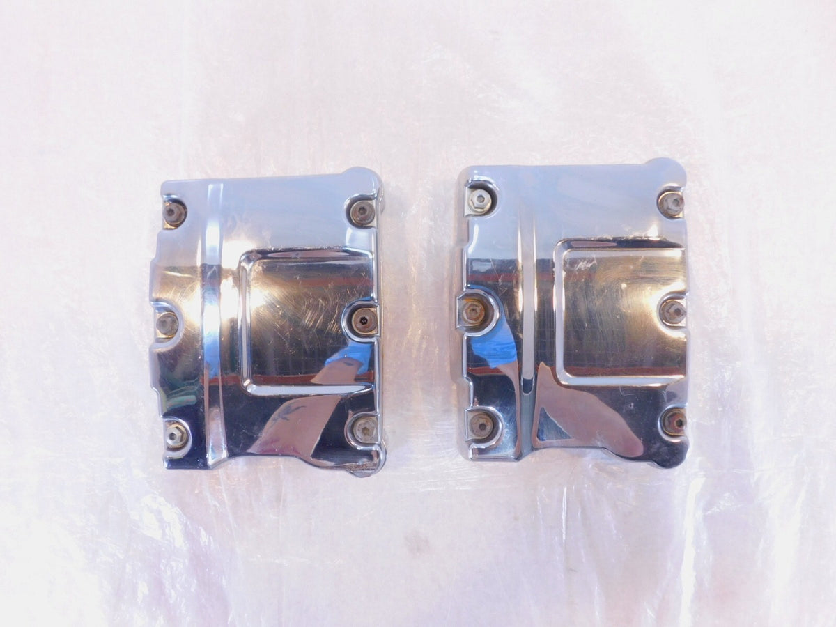 Harley Road King Dyna & Softail Chrome Cylinder Head Top Rocker Boxes & Arms - C3 Cycle