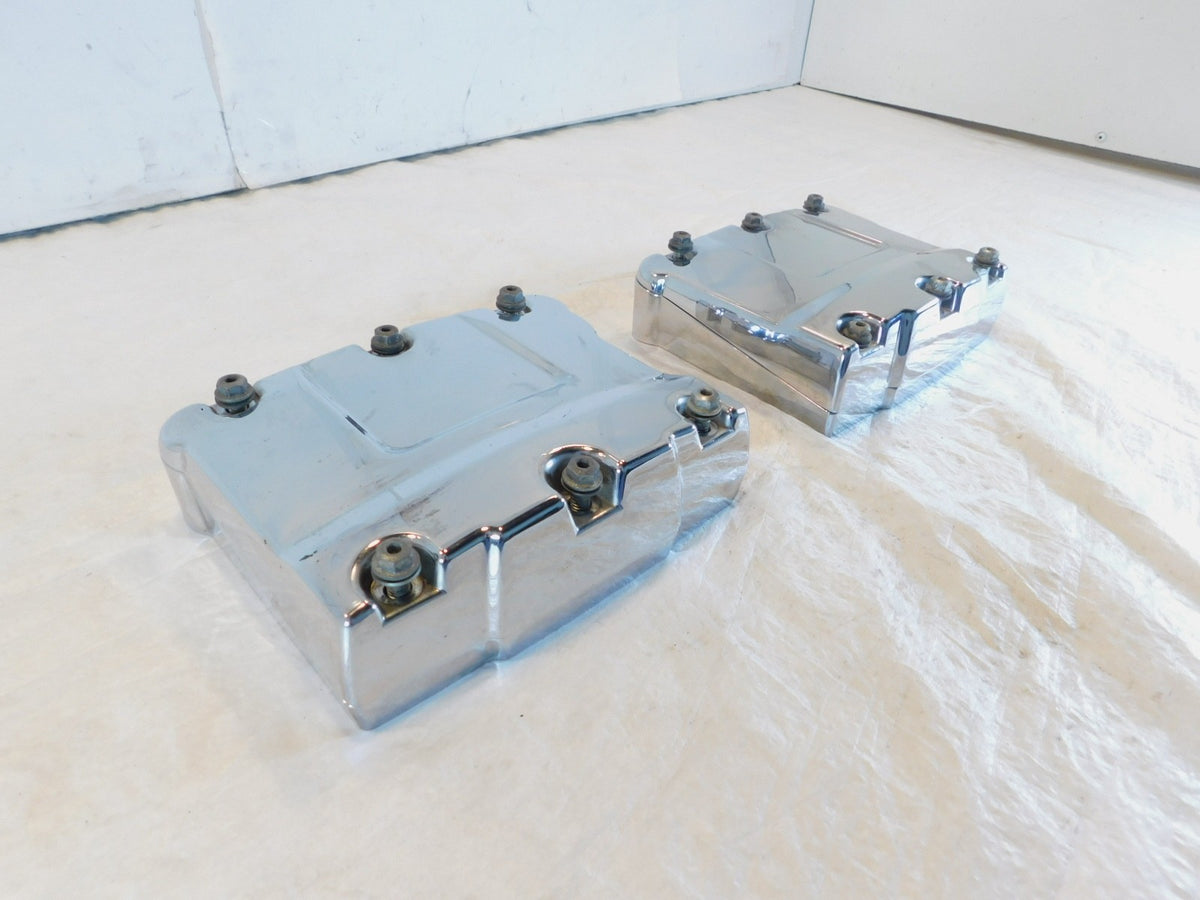 Harley Davidson Touring Dyna & Softail Chrome Cylinder Head Rocker Boxes - C3 Cycle