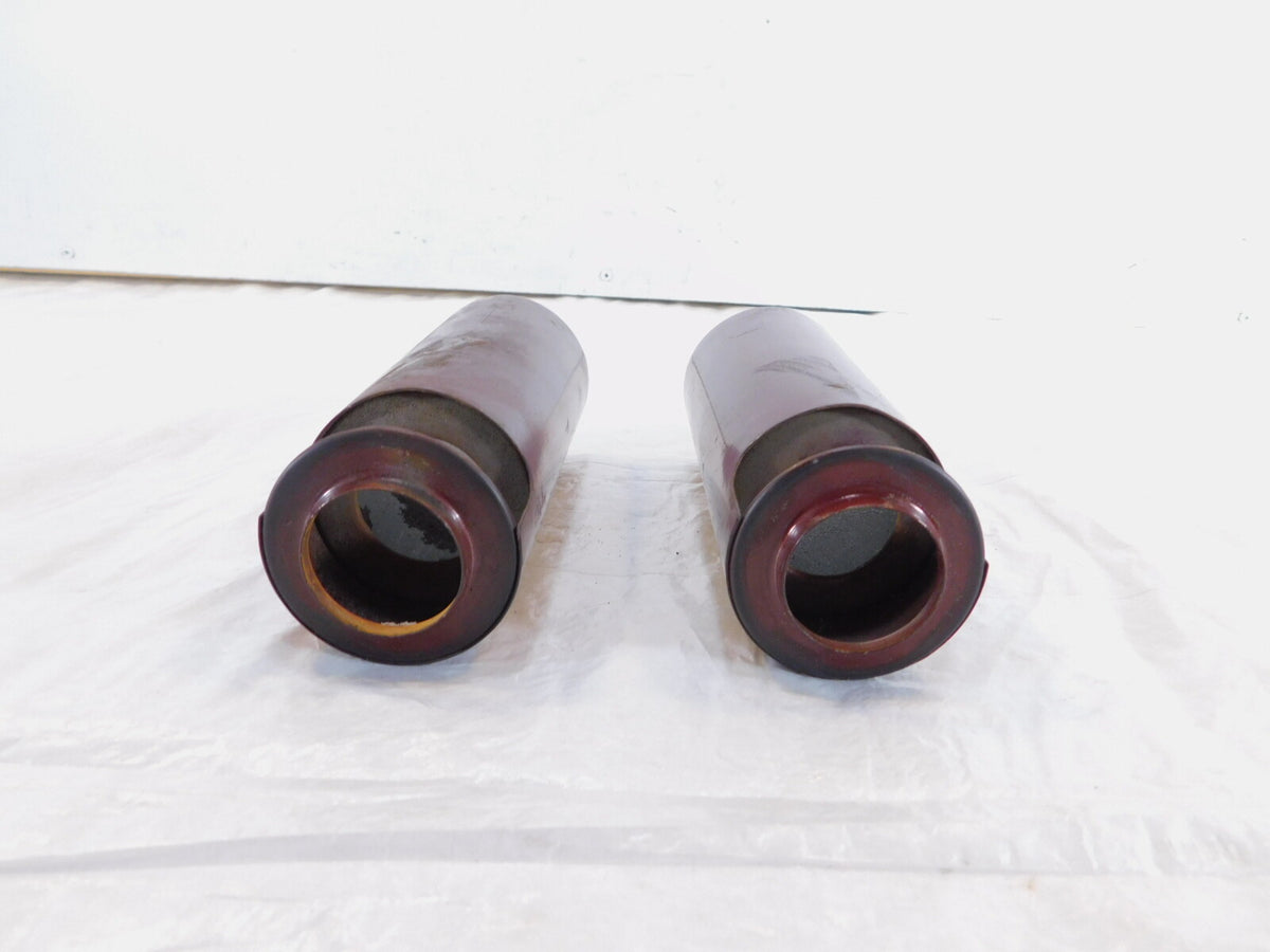 1972 72 Honda CB350K CB350K4 350 Maroon Front Lower Left/Right Fork Leg Covers - C3 Cycle
