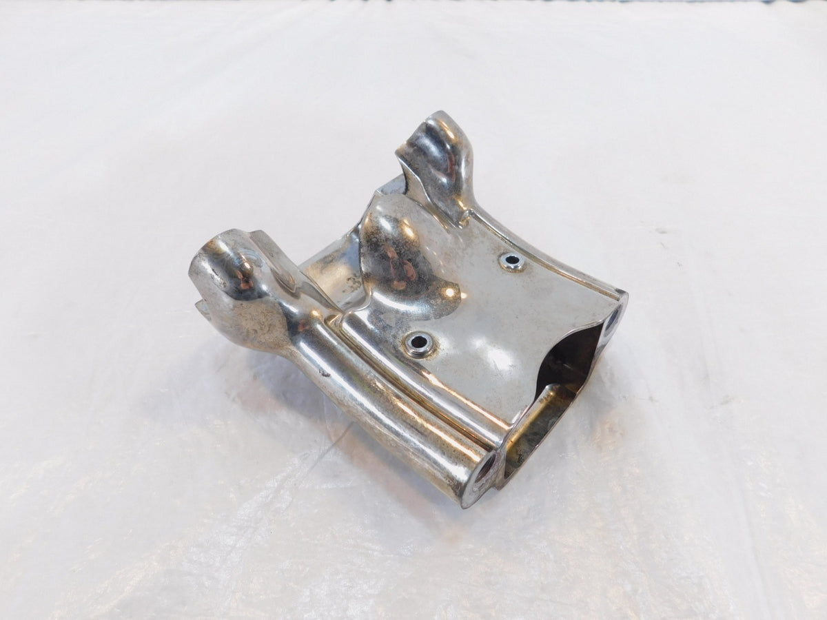 Harley Sportster 883 1200 Custom Chrome Handlebar Riser Mount Bracket & Cover - C3 Cycle