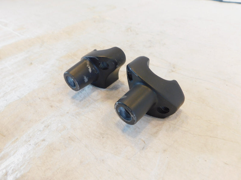 Harley Davidson Sportster 883 & 1200 & Dyna Black Handlebar Bar Riser Clamps