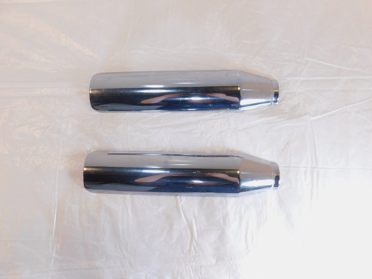 Harley Davidson Sportster 883 & 1200 Super Low Chrome Muffler Heat Shield Covers - C3 Cycle