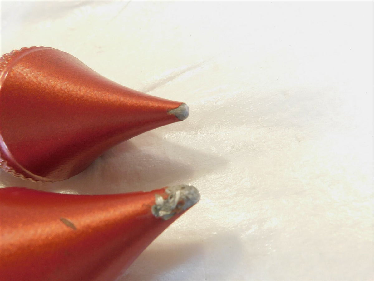 06 Vulcan 900 Classic Red Left & Right Handlebar Handle Bar Throttle Grip Tubes - C3 Cycle