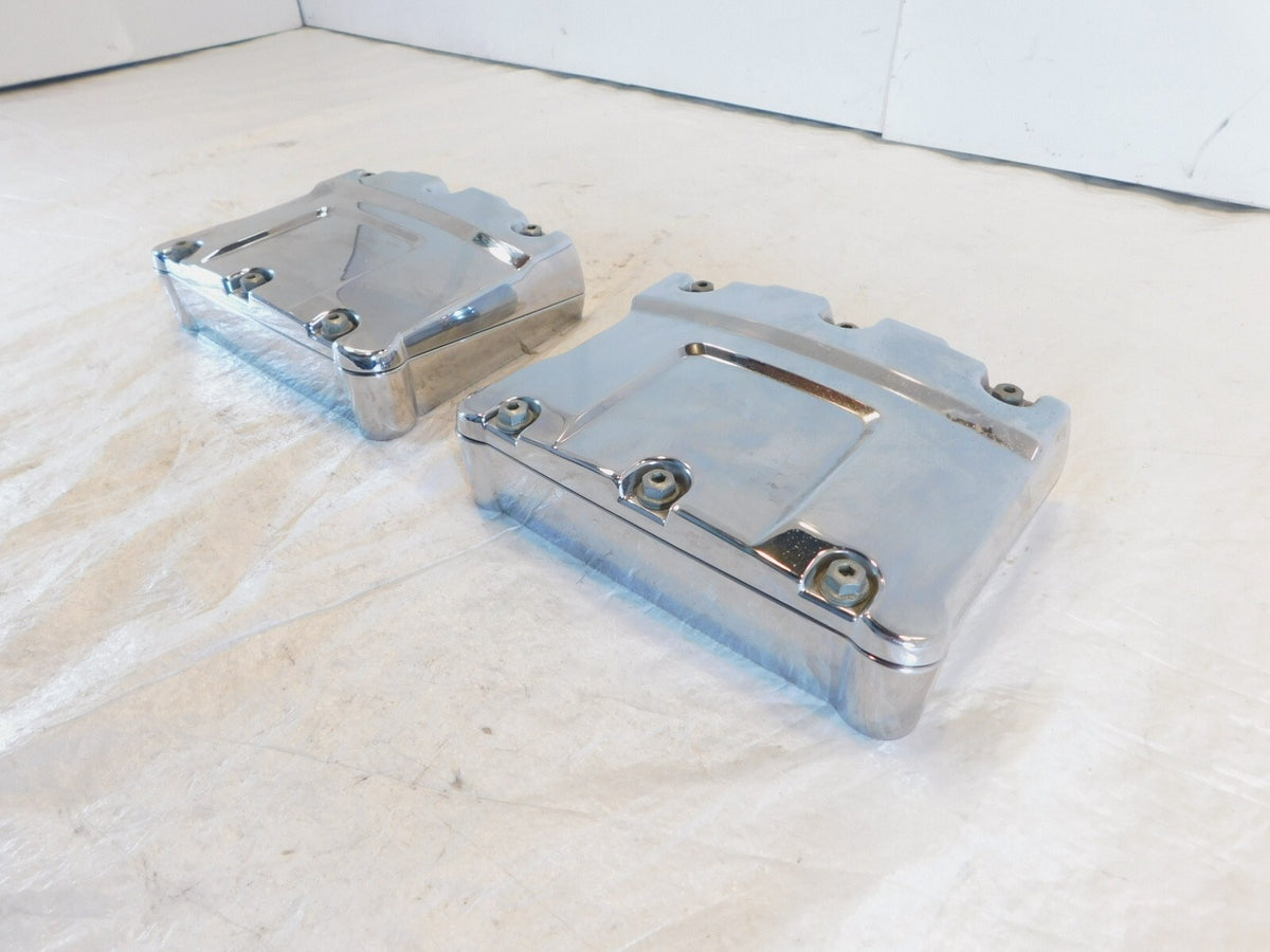 Harley Davidson Touring Dyna & Softail Chrome Cylinder Head Rocker Boxes - C3 Cycle
