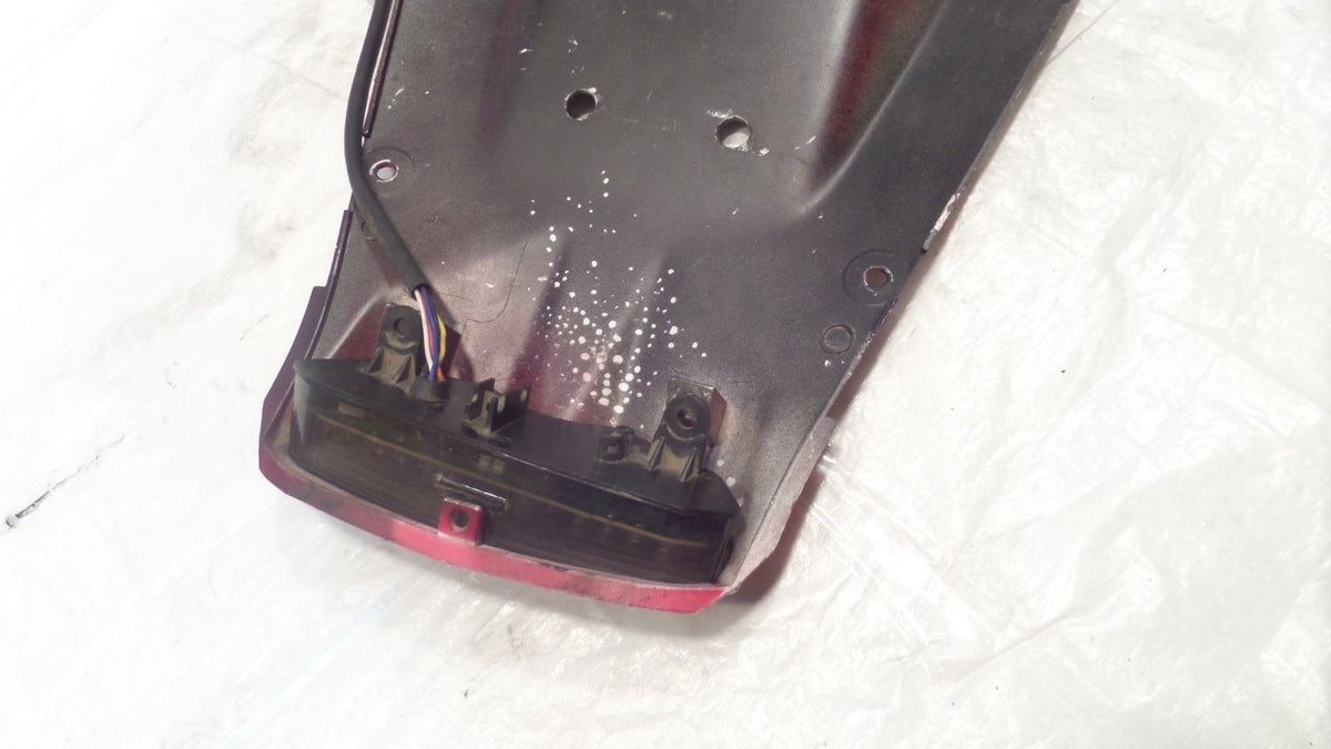 2005 Yamaha YZFR6 R6 Red Section Cover Undertail Fairing Cowl & LED Brake Light - C3 Cycle