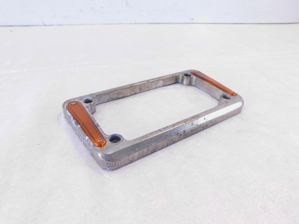 1993-1998 Harley Davidson Dyna Wide Glide Polished License Plate Bracket Trim - C3 Cycle