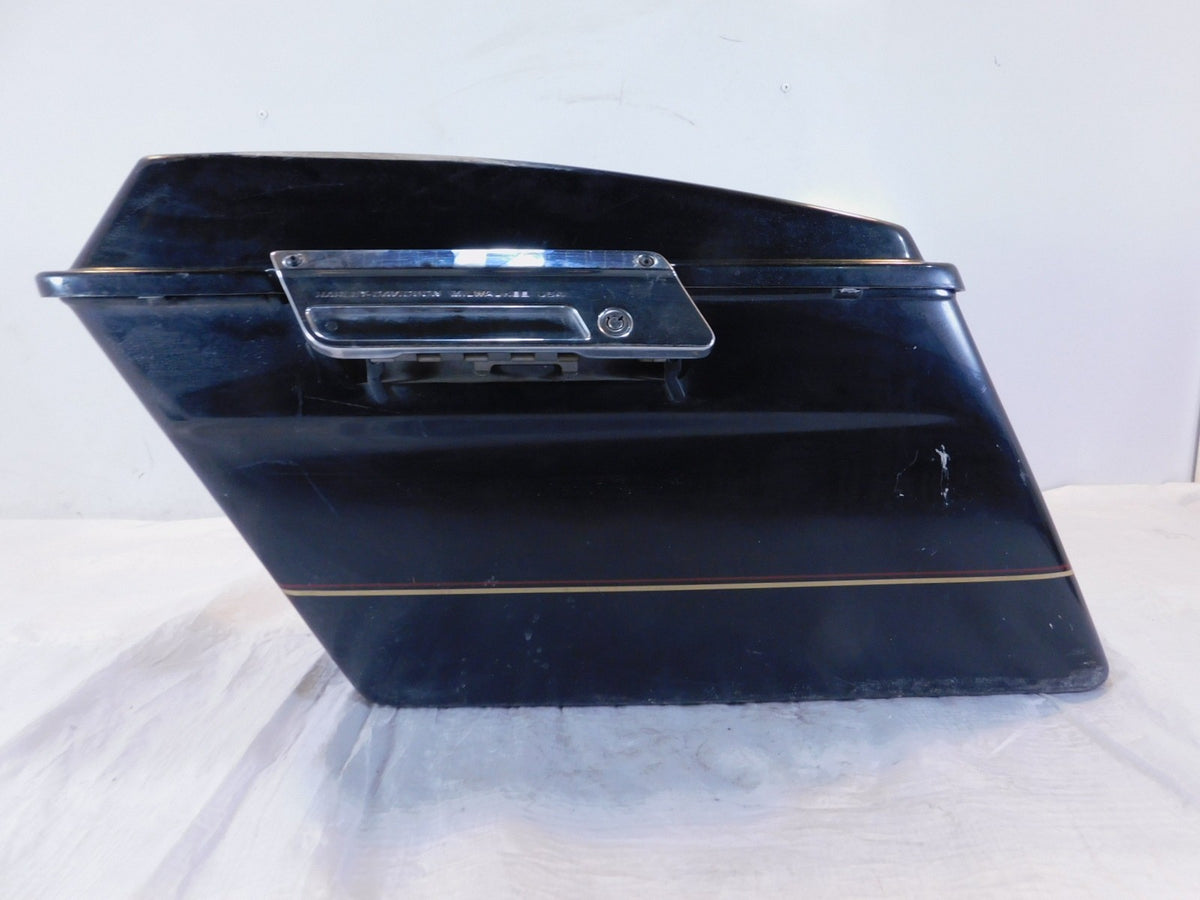 Harley Davidson Road King Street & Electra Glide Vivid Black Left Saddlebag - C3 Cycle