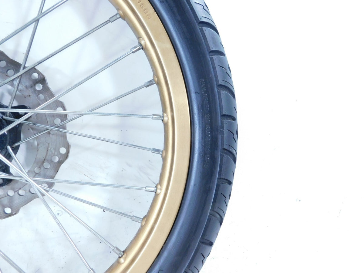2012 Zero Motorcycle XU Spoked Laced Wire Front Wheel Rim w/ Tire & Brake Rotor - C3 Cycle