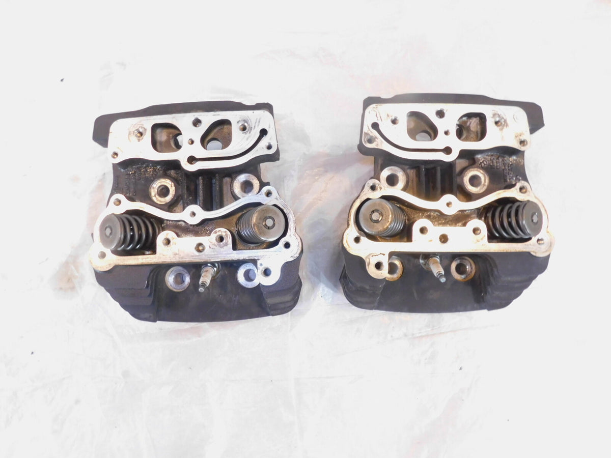 Harley Davidson Touring Softail & Dyna Black Cylinder Heads w/ Springs & Valves - C3 Cycle