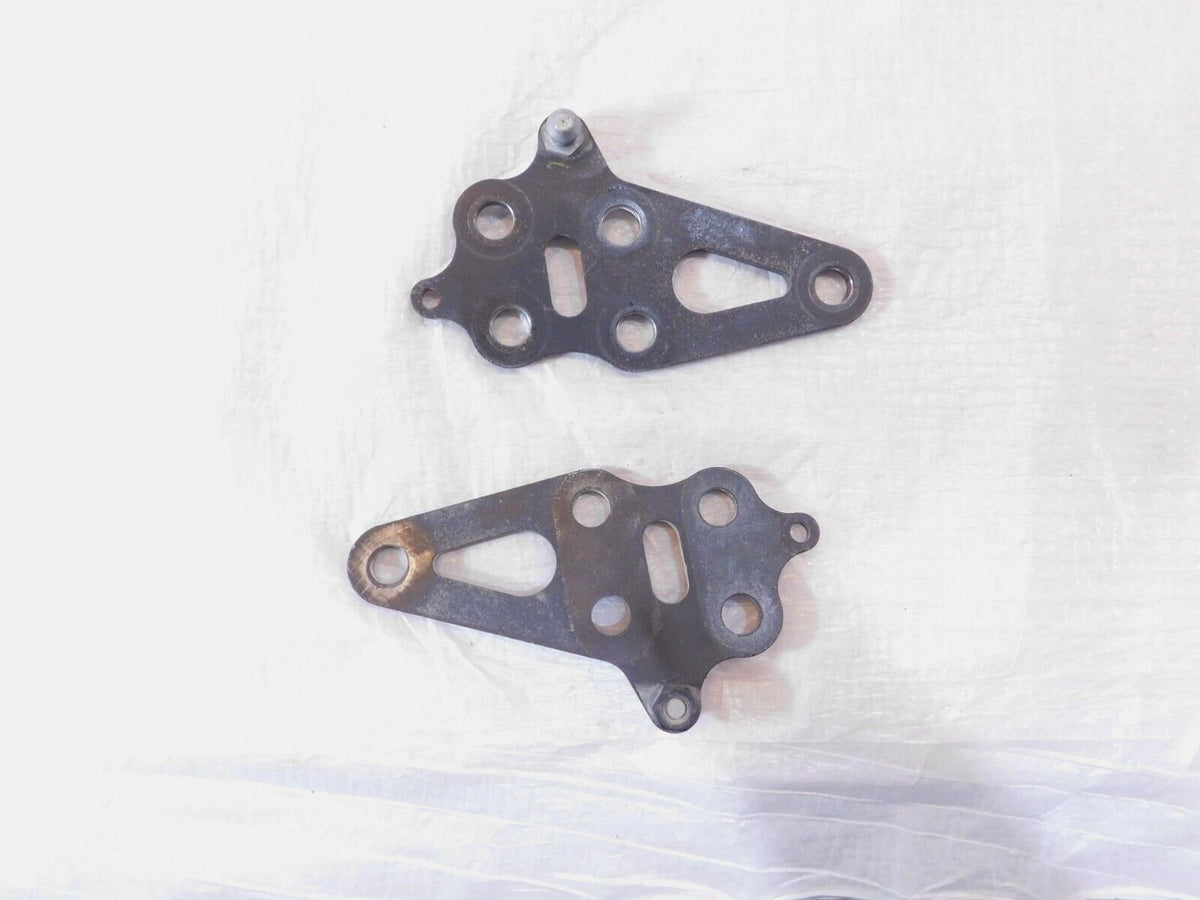 Pair Black 2008-2016 Polaris Victory Vision Engine Motor Mount Rear Brackets - C3 Cycle