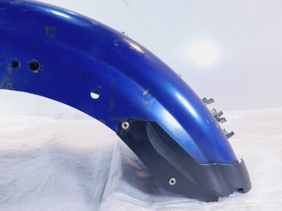 1981-1993 Harley Davidson Sportster 883 1100 1200 Silver Blue Rear Cover Fender - C3 Cycle