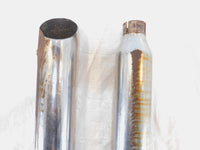 2009 Harley Davidson Dyna FXDB Street Bob Pair Chrome Exhaust Pipe Mufflers - C3 Cycle
