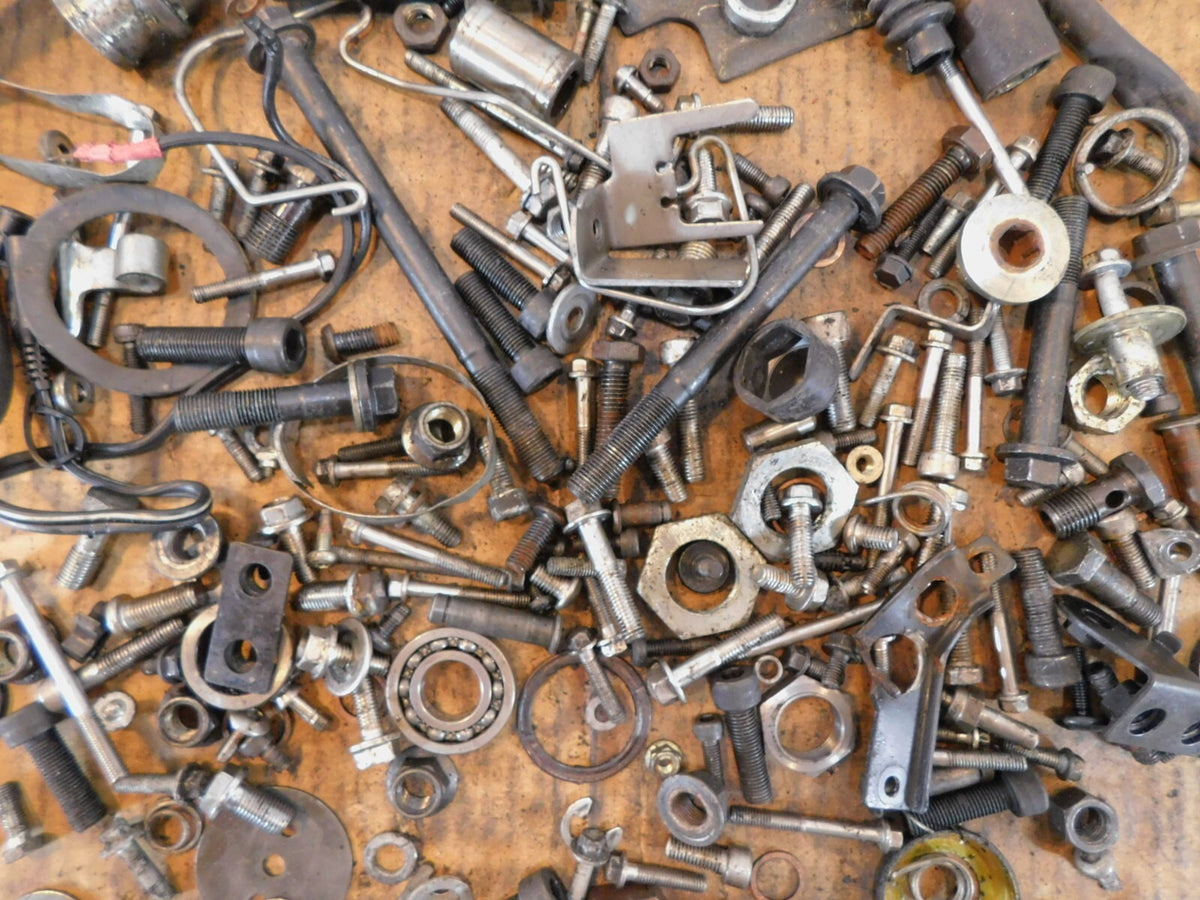 2004 Triumph America Miscellaneous Misc Body Nuts Bolts & Brackets Parts Box Lot - C3 Cycle