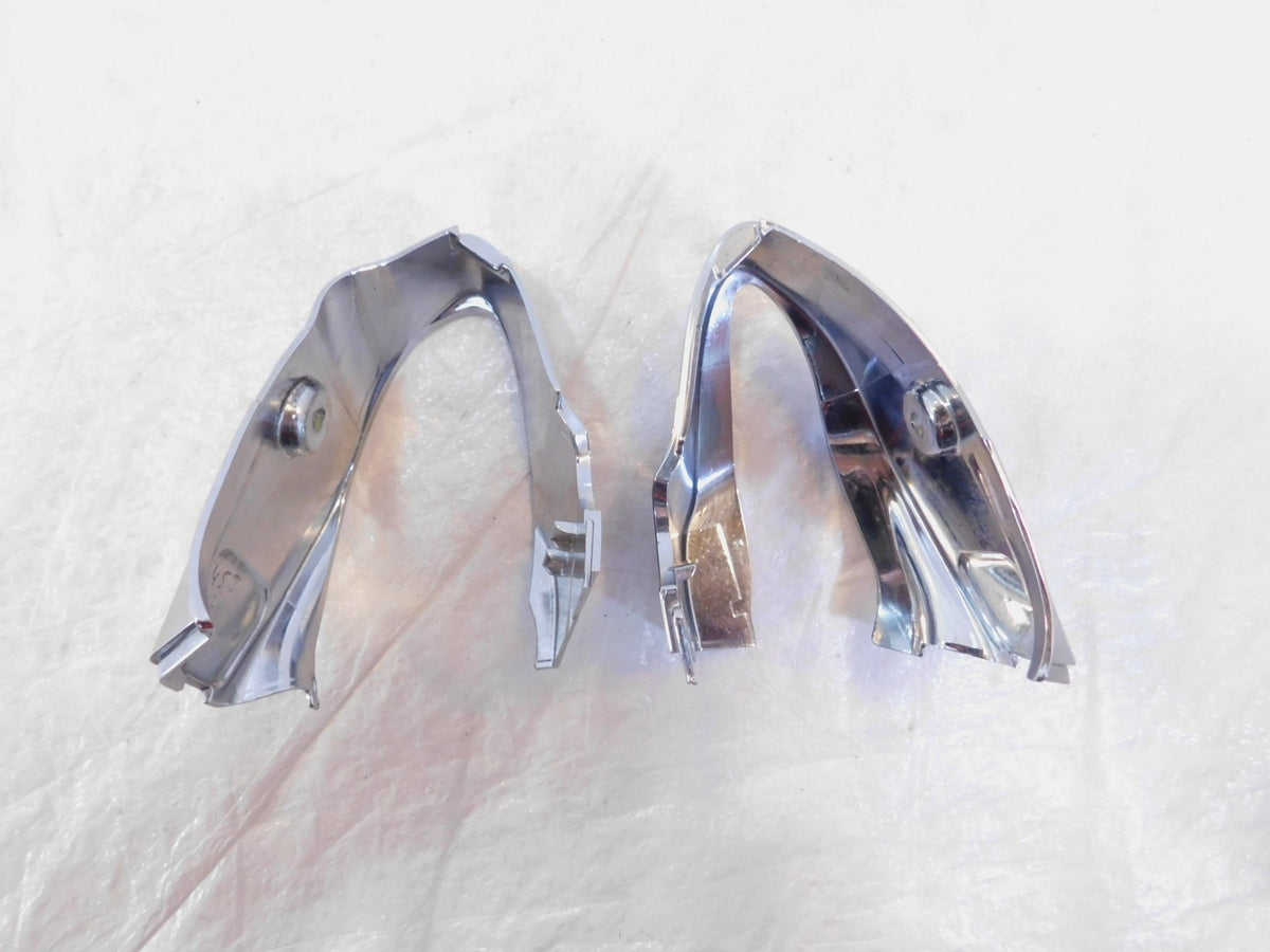Vespa Primavera Sprint 50 125 150 Pair Chrome Handlebar Cover Fairing Shells - C3 Cycle