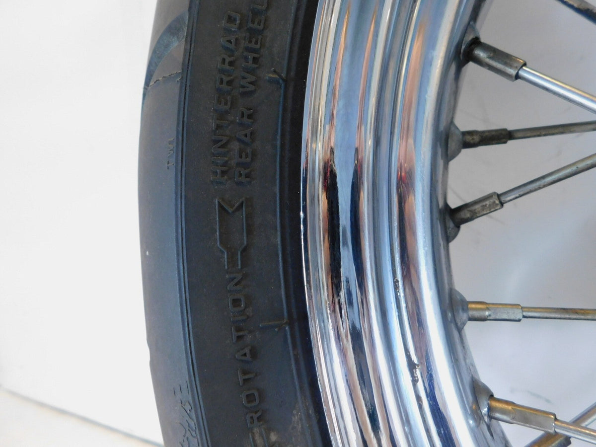 1998-2003 Triumph Thunderbird Sport Chrome Spoked Rear Wheel Rim & Tire