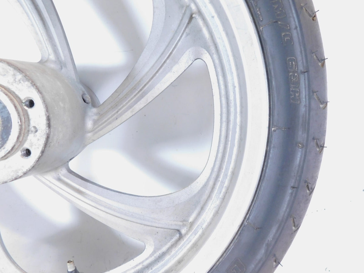 2008-2009 Victory Vision Touring Silver Cast Front Wheel Rim & Tire - Bent - C3 Cycle